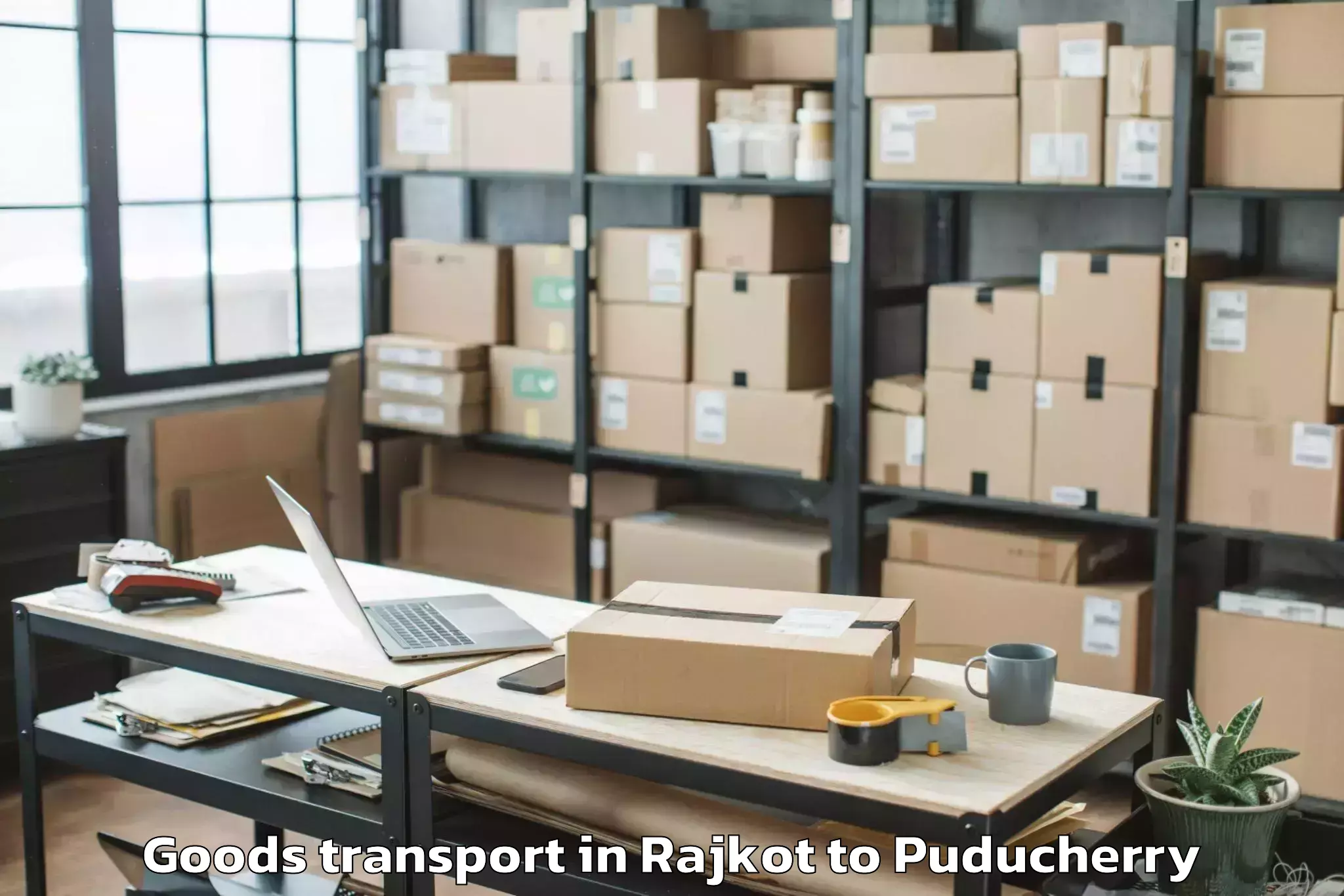 Comprehensive Rajkot to Bahour Goods Transport